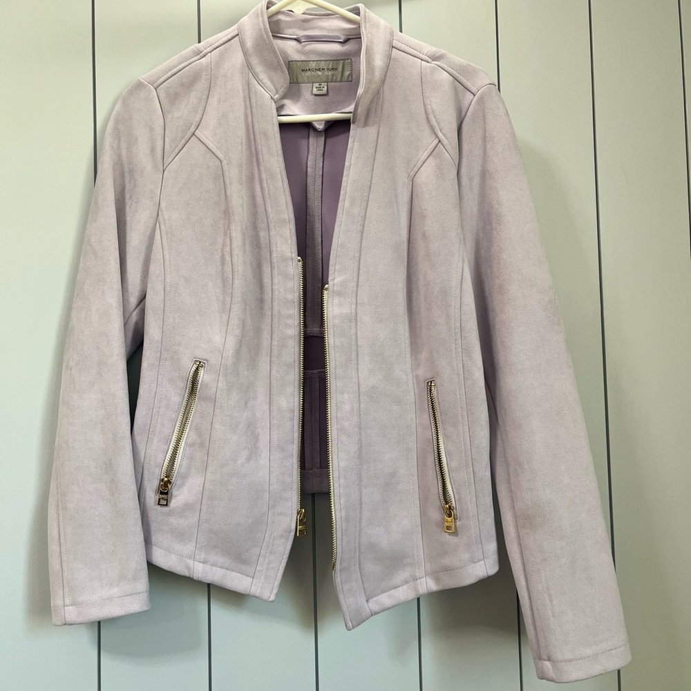 Marc New York AndrewMarc/ Purple Ash,  Women's Blazer - Faux Suede